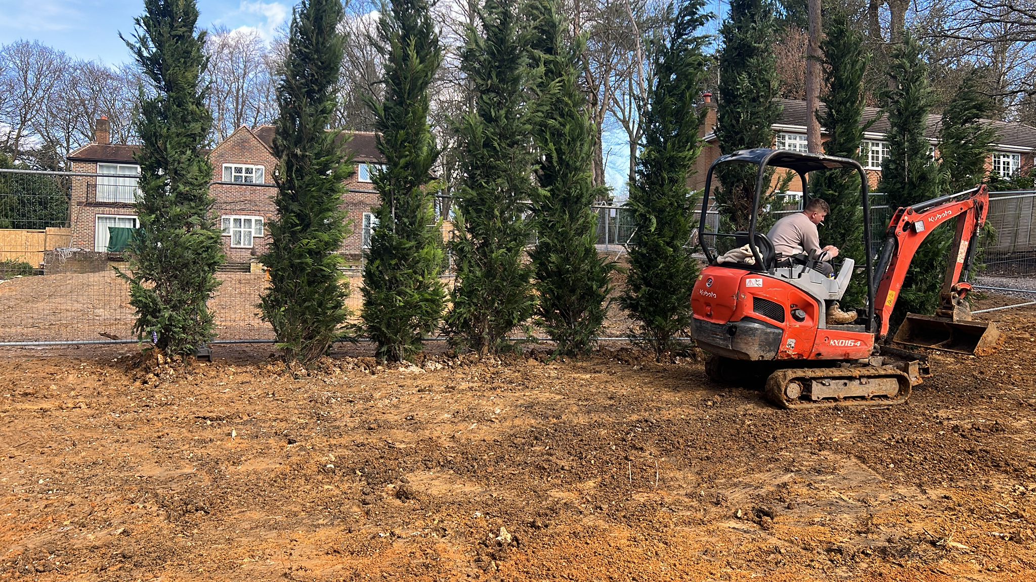 Mini excavator operator Wembley construction project